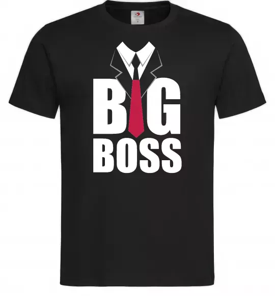 Мужская футболка Напис BIG BOSS Черный фото