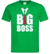 Мужская футболка Напис BIG BOSS Зеленый Мужская футболка Напис BIG BOSS Зеленый фото