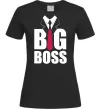 Жіноча футболка Напис BIG BOSS Чорний Жіноча футболка Напис BIG BOSS Чорний фото