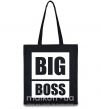 Эко-сумка Надпись BIG BOSS Черный фото