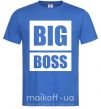 Чоловіча футболка Надпись BIG BOSS Яскраво-синій фото