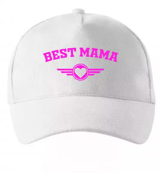Кепка BEST MAMA с сердечком Белый фото