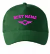 Кепка BEST MAMA с сердечком Темно-зеленый фото