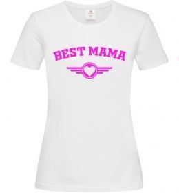 Женская футболка BEST MAMA с сердечком