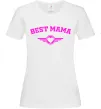 Жіноча футболка BEST MAMA с сердечком Білий фото