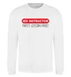 Світшот SEX INSTRUCTOR. FREE Білий фото