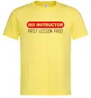 Мужская футболка SEX INSTRUCTOR. FREE Лимонный Мужская футболка SEX INSTRUCTOR. FREE Лимонный фото