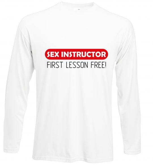 Реглан SEX INSTRUCTOR. FREE Білий фото