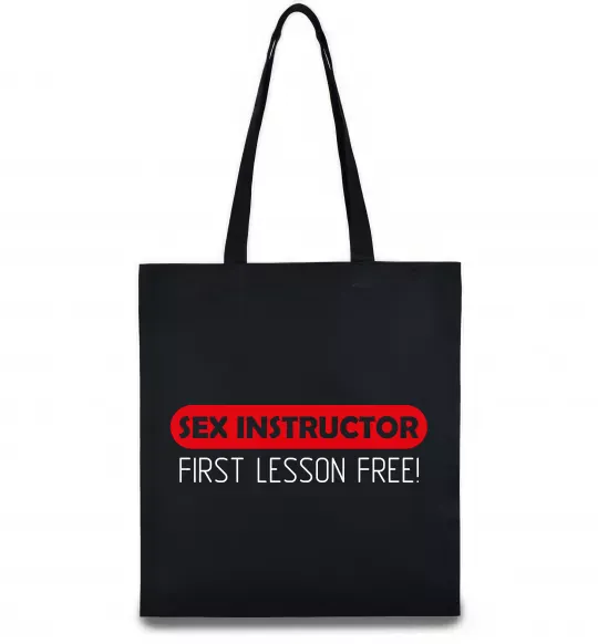 Эко-сумка SEX INSTRUCTOR. FREE Черный фото