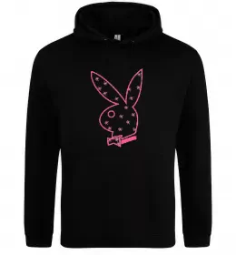 Женская толстовка (худи) PINK PLAYBOY Черный фото