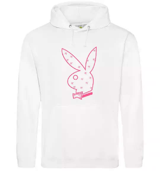 Женская толстовка (худи) PINK PLAYBOY Белый фото