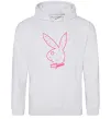 Женская толстовка (худи) PINK PLAYBOY Серый меланж фото