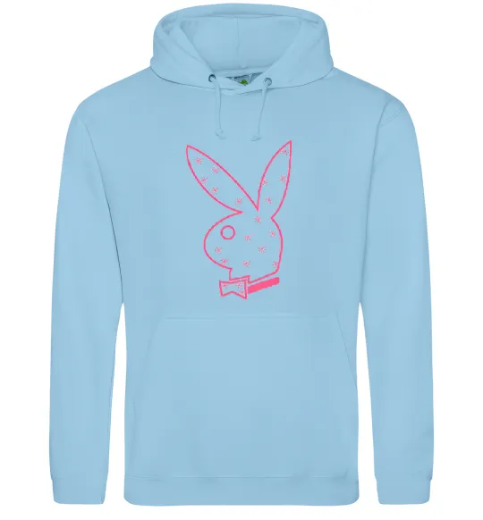 Жіноча толстовка (худі) PINK PLAYBOY Блакитний фото