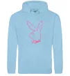 Жіноча толстовка (худі) PINK PLAYBOY Блакитний фото