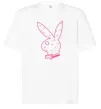 Футболка Оверсайз PINK PLAYBOY Білий фото