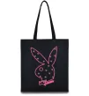 Еко-сумка PINK PLAYBOY Чорний фото