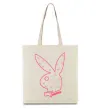 Еко-сумка PINK PLAYBOY Бежевий фото