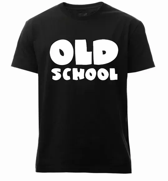 Мужская премиум футболка OLD SCHOOL Черный фото