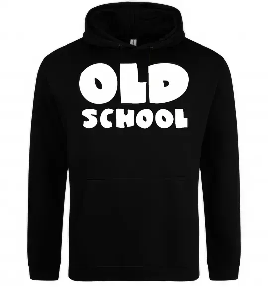 Чоловіча толстовка (худі) OLD SCHOOL Чорний фото