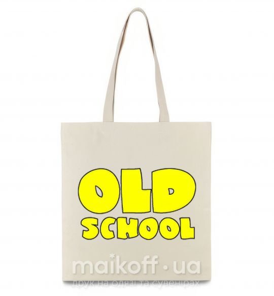 Эко-сумка OLD SCHOOL Бежевый фото