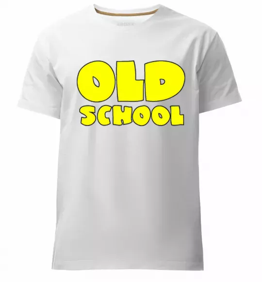 Мужская премиум футболка OLD SCHOOL Белый фото