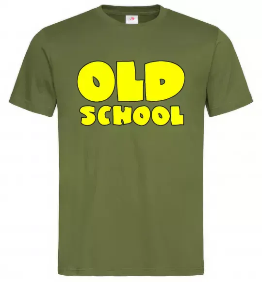 Чоловіча футболка OLD SCHOOL Оливковий фото