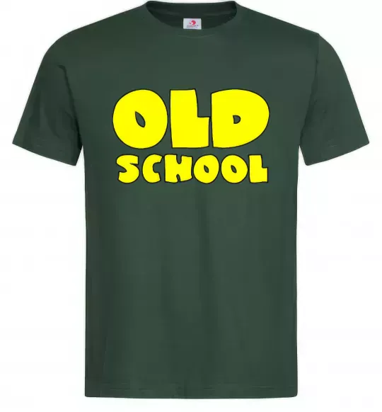 Чоловіча футболка OLD SCHOOL Темно-зелений фото