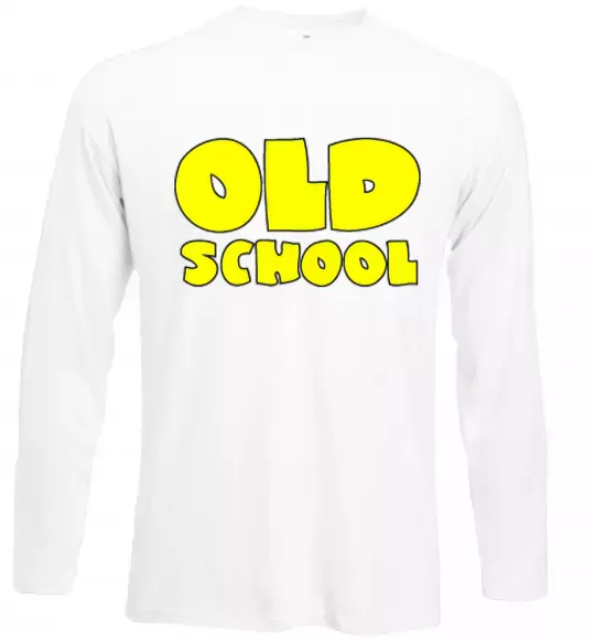 Лонгслив OLD SCHOOL Белый фото