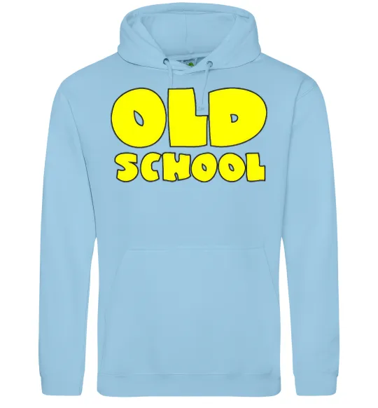 Мужская толстовка (худи) OLD SCHOOL Голубой фото