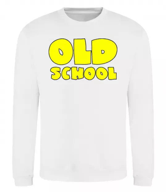 Свитшот OLD SCHOOL Белый фото