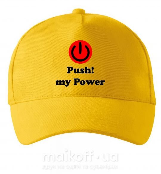 Кепка PUSH MY POWER Сонячно жовтий фото