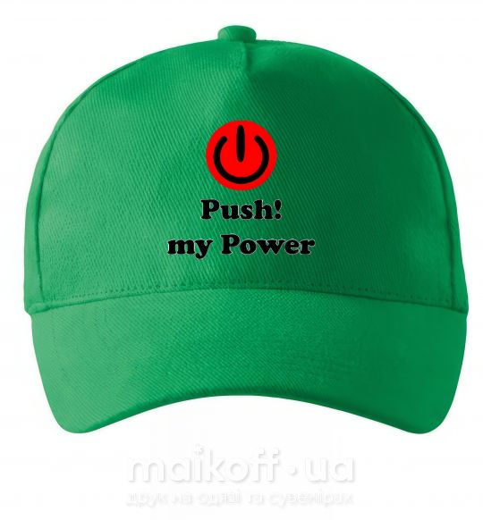 Кепка PUSH MY POWER Зеленый фото