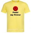 Мужская футболка PUSH MY POWER Лимонный фото