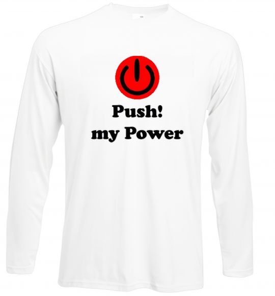 Реглан PUSH MY POWER Білий фото