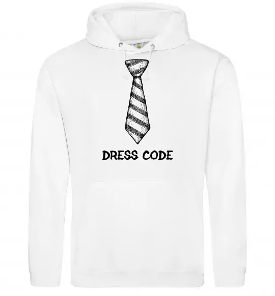 Мужская толстовка (худи) Dress code Белый фото