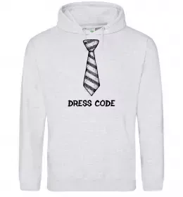 Мужская толстовка (худи) Dress code Серый меланж фото