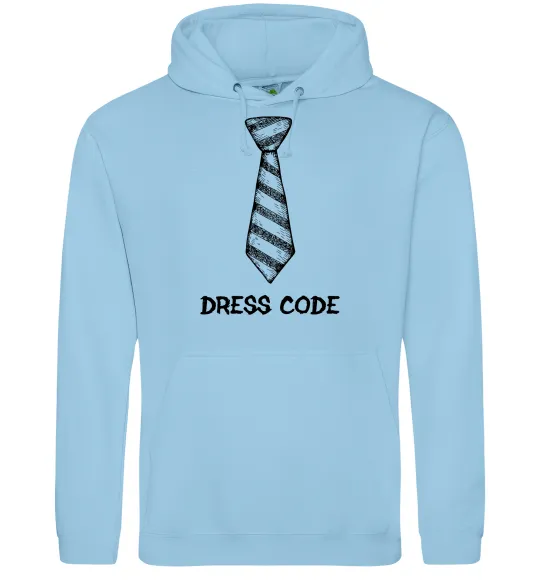 Чоловіча толстовка (худі) Dress code Блакитний фото