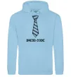 Чоловіча толстовка (худі) Dress code Блакитний фото