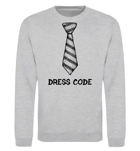 Свитшот Dress code Серый меланж фото