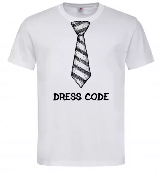 Чоловіча футболка Dress code Білий фото