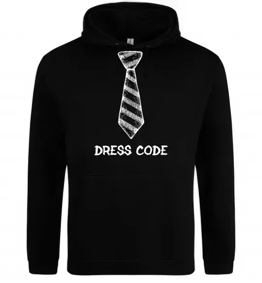 Мужская толстовка (худи) Dress code Черный фото