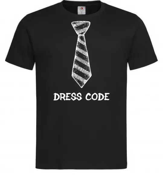 Чоловіча футболка Dress code Чорний фото