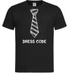 Чоловіча футболка Dress code Чорний Чоловіча футболка Dress code Чорний фото