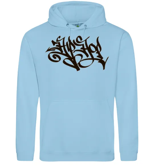 Жіноча толстовка (худі) HIPHOP Блакитний фото