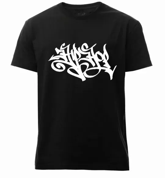 Чоловіча преміум футболка HIPHOP Чорний фото