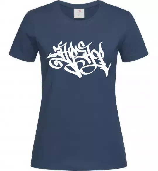 Женская футболка HIPHOP Темно-синий фото