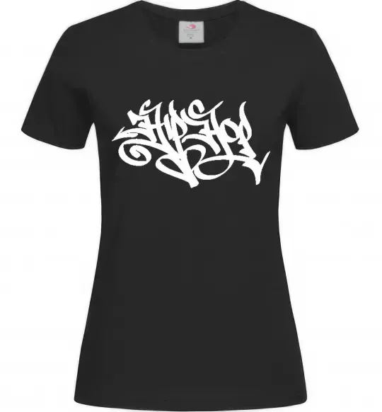 Женская футболка HIPHOP Черный фото