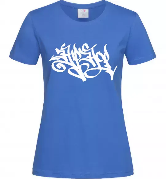 Женская футболка HIPHOP Ярко-синий фото