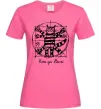 Женская футболка Кіт да Вінчі Ярко-розовый Женская футболка Кіт да Вінчі Ярко-розовый фото