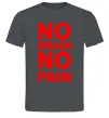 Чоловіча футболка NO BRAIN - NO PAIN Графіт Чоловіча футболка NO BRAIN - NO PAIN Графіт фото